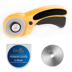 Rotary Cutter with Extra Steel Spare Blade - Driffy - 45mm