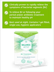 Balance Activ Gel   Bacterial Vaginosis Treatment for Women   Works Naturally to Rapidly Relieve Symptoms of Unpleasant Odour, Discomfort & Discharge Associated with BV   1 Pack