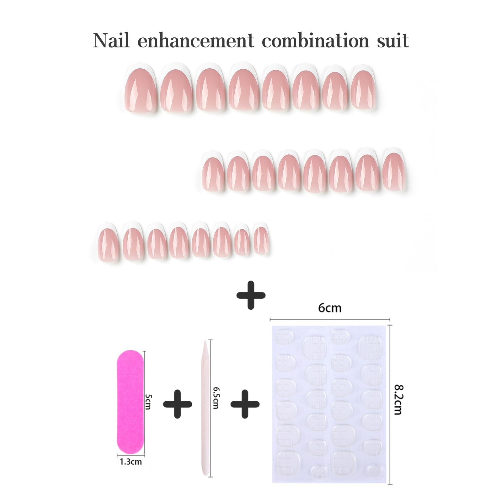 24pcs Short Square False Nails, Purple Pink Stick on Nails Solid Color Press on Nails Removable Glue-on Nails Full Cover Fake Nails Women Girls Nail Art Accessories