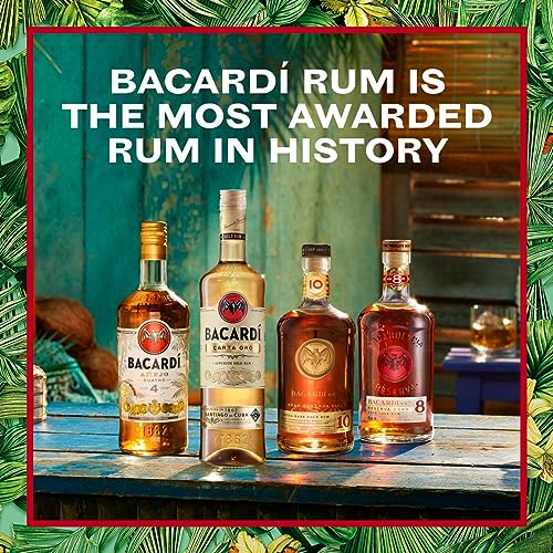 BACARDÍ Carta Oro Superior Gold Rum, Iconic Caribbean Rum Perfect for Cuba Libre Cocktails, 40% ABV, 70cl / 700ml