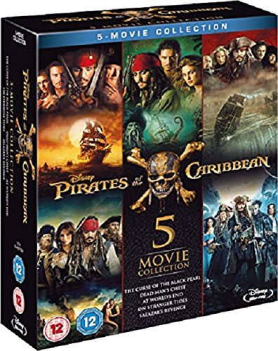 Pirates of the Caribbean 1-5 (Blu-ray) [2017] [Region Free]