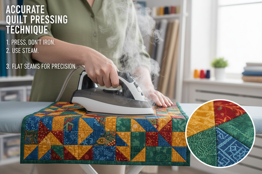 How to press quilts to make them more accurate