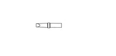 Weller ET B (4ETB-1) Soldering Tip for Weller WE 1010, Chisel, Width 2.4mm, Thickness 0.8mm, 1 Piece