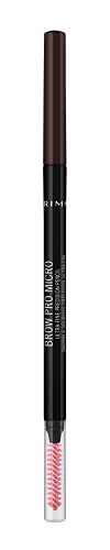 Rimmel Brow Pro Micro Dark Brown 003 Brown Eyebrow Cosmetic Defining & Filling Solid With Long Lasting Claim Eye Cosmetic Waterproof Pencil X1 X1 Standard Female Eyebrow 1 Mu