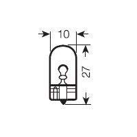 10 x Quality Car Push Fit 501 Wedge Base 12 Volt 5 Watt Capless Sidelight Bulbs