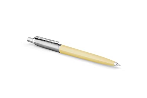 Parker Jotter Originals Ballpoint Pen - Eggshell Yellow Pastel Finish - Retro Collection - Blue Ink - Gift Boxed