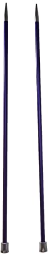 Knit Pro KP47240 Zing: Knitting Pins: Single Ended: 25cm x 4.50mm, 4.5mm Purple