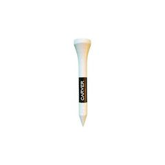 Carver Wooden Golf Tees - 83mm, 70mm, 54mm, 42mm - Bag of 50 - Strong Biodegradable (54mm - Medium (50 tees))