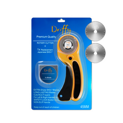 Rotary Cutter with Extra Steel Spare Blade - Driffy - 45mm