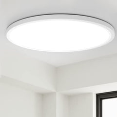 slochi Bathroom Lights,24W 2050LM Round Ceiling Lights,150W Equivalent,6500K,Ultra-Thin,Small,IP54 Waterproof Modern LED Flush Mount Ceiling Lamp for Bedroom,Kitchen,Toilet,Porch,Utility RoomØ23CM