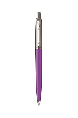 Parker Jotter Originals Ballpoint Pen - Frosty Purple Finish - 60s Pop Art Collection - Blue Ink - Gift Boxed