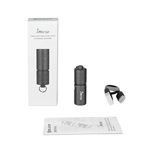 OLIGHT iMorse I1R 2 Pro Keychain Flashlight max 180 lumens, Mini EDC Handheld Torch, Powered by Built-in Rechargeable Battery with Type-C USB Cable for Everyday Carry（Gunmetal Grey）