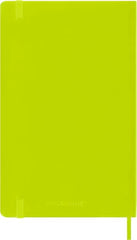 Moleskine - Classic Notebook, Plain Notebook, Soft Cover and Elastic Closure, Size Large 13 x 21 cm, Colour Lemon Green, 240 Pages