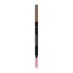 Rimmel London Brow Pro Micro Ultra-Fine Precision Pencil & Brush, Natural-looking Defined Brows, Blonde, 0.03 g