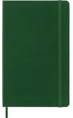 Moleskine Classic Ruled Paper Notebook, Hard Cover and Elastic Closure Journal, Color Myrtle Green, Size Large 13 x 21 cm, 240 Pages