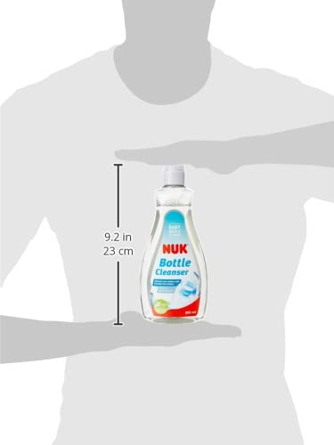 NUK Baby Bottle Cleanser   500 ml   Ideal for Cleaning Baby Bottles, Teats & Accessories   Fragrance Free   pH Neutral   100% Recycled Bottle