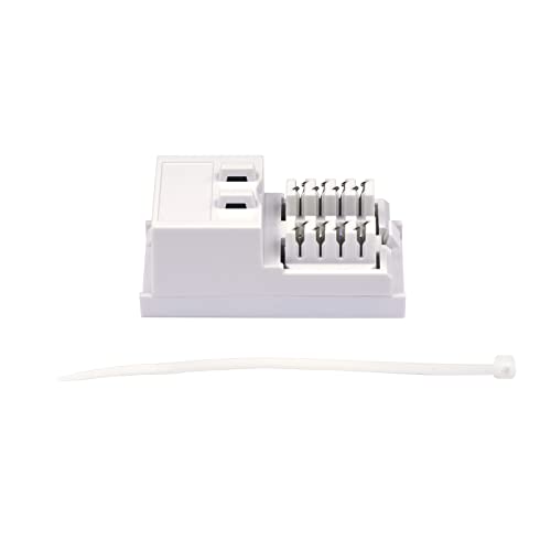 VCELINK RJ45 Socket Ethernet Cat6 Wall Socket Single Port Faceplate Flat Wall Plate for CAT6/CAT5E/CAT5 Network Cable with Keystone Jack Modular