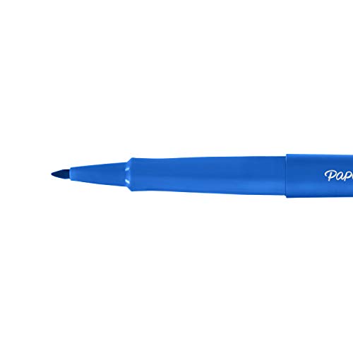 Paper Mate Flair Felt Tip Pens   Medium Point (0.7mm)   Blue   5 Count