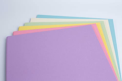 House of Card & Paper A4 160 GSM Card - Rainbow Pastel Coloured Card (Pack of 50 Sheets)