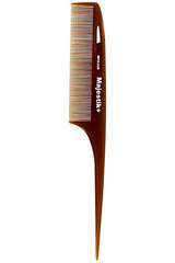 Standard Tail Pin Hair Comb infused with Argan Oil, Fine Tooth in Brown