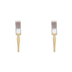 Fit For The Job 1.5 inch Diamond DIY Paint Brush For A Smooth Finish Painting with Emulsion, Gloss and Satin Paints on Walls, Ceilings, Furniture, Wood & Metal, 1.5 inches 38mm (Pack of 2)