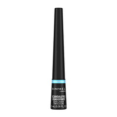 RIMMEL LONDON - Scandal'eyes Exaggerate Liquid Eyeliner - Waterproof, Smudge-proof, Flake-proof, Run-proof - Highly Pigmented Formula & Matte-Black Finish - 001 Black - 2.5ml