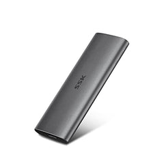 SSK 128GB Portable External SSD, up to 550MB/s Ultra Speed USB3.2 Gen2 External Solid State Drive USB-C Mini External SSD for Laptop, Type-C devices