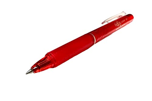 Pilot Frixion Clicker Retractable Erasable Rollerball 0.7 mm Tip - Red, Single Pen