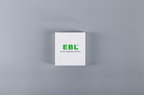 EBL AA Rechargeable Batteries 2500mAh High Capacity Ni-MH Batteries 4 Counts with Storage Case