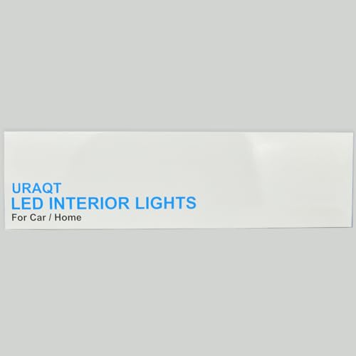 URAQT LED Interior Light Bar, 80 LEDs 1600LM 8W DC 12V LED Van Light Bar, Motorcycles, Cars, Trucks, Boats, Indoors Universal Strip Light. With ON/OFF Switch and Extension Cord (2 PCS)