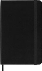 Moleskine Classic Squared Paper Notebook, Hard Cover and Elastic Closure Journal, Color Black, Size Medium 11.5 x 18 cm, 208 Pages