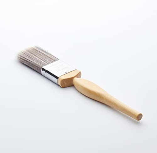 Fit For The Job 1.5 inch Diamond DIY Paint Brush For A Smooth Finish Painting with Emulsion, Gloss and Satin Paints on Walls, Ceilings, Furniture, Wood & Metal, 1.5 inches 38mm (Pack of 2)