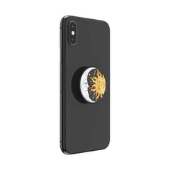 PopSockets PopGrip - Expanding Stand and Grip with a Swappable Top for Smartphones and Tablets - Sun and Moon