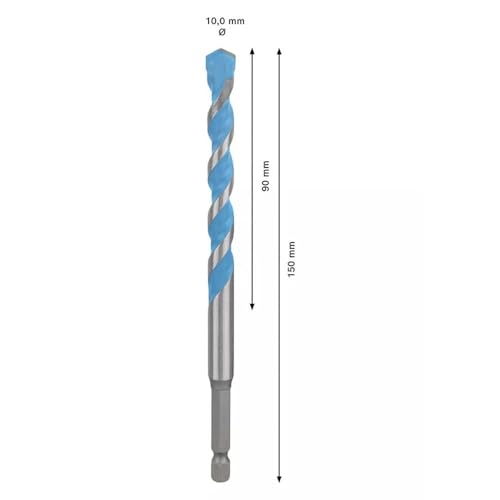 Bosch Professional 1x Expert HEX-9 MultiConstruction Drill Bit (for Concrete, Ø 3,00x90 mm, Accessories Rotary Impact Drill)