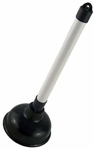 Toilet Plunger Kitchen Sink Unblocker Strong Heavy Duty With Plastic Handle Ideal For Bathrooms Kitchens Sinks Baths & Showers Cleaning (1 Pack)