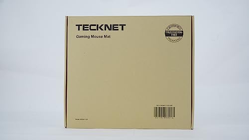 TECKNET Mouse Mat with Memory Foam Rest -Non-slip Rubber base- Special-Textured Water-Resistant Surface