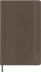 Moleskine Classic Ruled Paper Notebook - Soft Cover and Elastic Closure Journal - Color Earth Brown - Large 13 x 21 A5 - 192 Pages