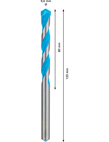 Bosch Professional 1x Expert CYL-9 MultiConstruction Drill Bit (for Concrete, Ø 9,00x120 mm, Accessories Rotary Impact Drill)