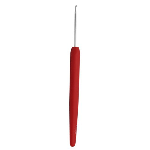 KnitPro 2 mm Waves Aluminium Crochet Hook, Red