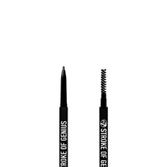 W7 Stroke Of Genius Eyebrow Pencil - Dual Ended Mechanical Brow Pencil With Spoolie Brush - Professional Brow Makeup (Dark Brown)