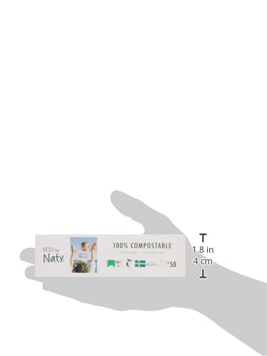 Eco by Naty Ecological Disposable Bags - Baby Nappy Sacks, 100% Compostable and Biodegradable (Pack of 100 pieces)