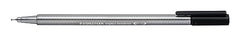 STAEDTLER 334-9 PB6 Triplus Fineliner Superfine Pen, 0.3mm Line Width - Black (Polybag of 6)