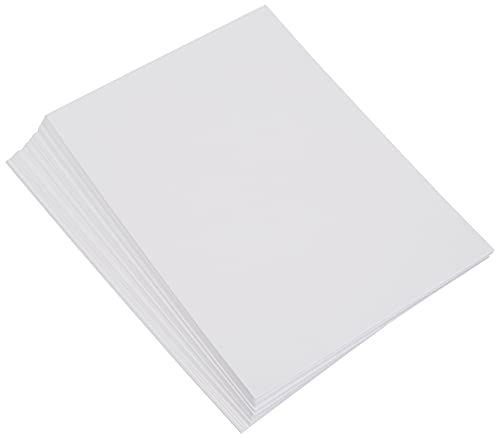 Exacompta - Ref 10509E - Bristol Plain Record Cards (Pack of 100) - A6 in Size, 205gsm Card, Compatible with Printers - Suitable for Exam Revision & Notes - White