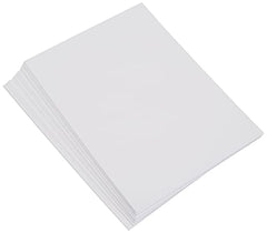 Exacompta - Ref 10509E - Bristol Plain Record Cards (Pack of 100) - A6 in Size, 205gsm Card, Compatible with Printers - Suitable for Exam Revision & Notes - White