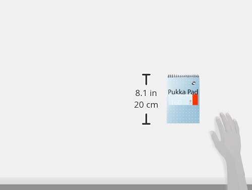 Pukka Pad, Reporter’s Pad 3 Pack for Home, School, and Office – 14 x 20.5cm – Wirebound, Head-Bound Notebook with 160 Pages of 80GSM Paper – Microperforated for Easy Removal – Blue