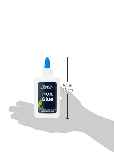 Bostik PVA Glue, Solvent Free Glue for Arts and Crafts, Dries Clear, 118ml bottle