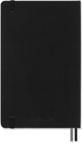 Moleskine - Classic Expanded Dotted Paper Notebook - Hard Cover and Elastic Closure Journal - Color Black - Size Large 13 x 21 A5 - 400 Pages