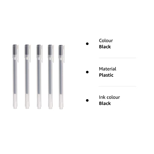 MUJI 0.38mm Black Gel Ink Pen (Pack of 5)