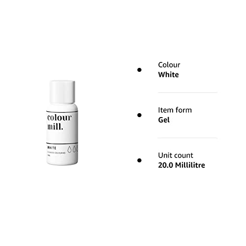 COLOUR MILL Oil Based Food Colouring 20ml (White)