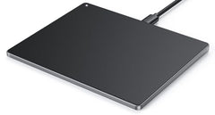 Seenda Wired Touchpad for Windows, External Ultra Thin Aluminium USB Trackpad 6.3 Inches Portable High Precision Multi-Touch Pad for Win 11/10, PC Computer Laptop Desktop Notebook, Black & Grey